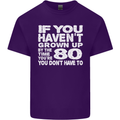 80th Birthday 80 Year Old Don't Grow Up Funny Mens Cotton T-Shirt Tee Top Purple