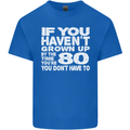 80th Birthday 80 Year Old Don't Grow Up Funny Mens Cotton T-Shirt Tee Top Royal Blue