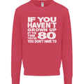 80th Birthday 80 Year Old Don't Grow Up Funny Mens Sweatshirt Jumper Heliconia