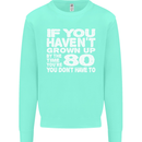 80th Birthday 80 Year Old Don't Grow Up Funny Mens Sweatshirt Jumper Peppermint