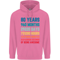 80th Birthday 80 Year Old Mens 80% Cotton Hoodie Azelea