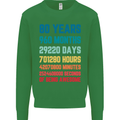 80th Birthday 80 Year Old Mens Sweatshirt Jumper Irish Green