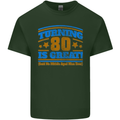 80th Birthday Turning 80 Is Great Mens Cotton T-Shirt Tee Top Forest Green