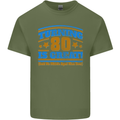 80th Birthday Turning 80 Is Great Mens Cotton T-Shirt Tee Top Military Green