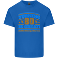 80th Birthday Turning 80 Is Great Mens Cotton T-Shirt Tee Top Royal Blue