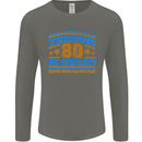 80th Birthday Turning 80 Is Great Mens Long Sleeve T-Shirt Charcoal