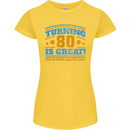 80th Birthday Turning 80 Is Great Womens Petite Cut T-Shirt Yellow