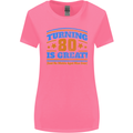 80th Birthday Turning 80 Is Great Womens Wider Cut T-Shirt Azalea