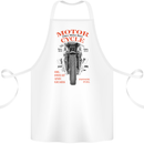 850cc Motor Race Biker Motorcycle Motorbike Cotton Apron 100% Organic White