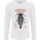 850cc Motor Race Biker Motorcycle Motorbike Mens Long Sleeve T-Shirt White
