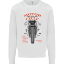 850cc Motor Race Biker Motorcycle Motorbike Mens Sweatshirt Jumper White