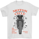 850cc Motor Race Biker Motorcycle Motorbike Mens T-Shirt Cotton Gildan White