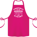 8 Year Wedding Anniversary 8th Funny Wife Cotton Apron 100% Organic Pink