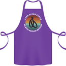 8 Year Wedding Anniversary 8th Marriage Cotton Apron 100% Organic Purple