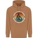 8 Year Wedding Anniversary 8th Marriage Mens 80% Cotton Hoodie Caramel Latte