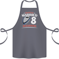 8 Year Wedding Anniversary 8th Rugby Cotton Apron 100% Organic Steel