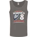 8 Year Wedding Anniversary 8th Rugby Mens Vest Tank Top Charcoal