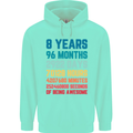 8th Birthday 8 Year Old Childrens Kids Hoodie Peppermint