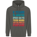 8th Birthday 8 Year Old Childrens Kids Hoodie Storm Grey