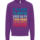 8th Birthday 8 Year Old Kids Sweatshirt Jumper Purple