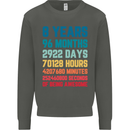 8th Birthday 8 Year Old Kids Sweatshirt Jumper Storm Grey