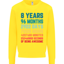 8th Birthday 8 Year Old Kids Sweatshirt Jumper Yellow