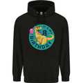 8th Birthday Dinosaur T-Rex 8 Year Old Childrens Kids Hoodie Black