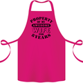 8th Wedding Anniversary 8 Year Funny Wife Cotton Apron 100% Organic Pink