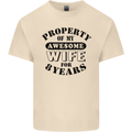 8th Wedding Anniversary 8 Year Funny Wife Mens Cotton T-Shirt Tee Top Natural