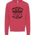 8th Wedding Anniversary 8 Year Funny Wife Mens Sweatshirt Jumper Heliconia