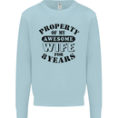 8th Wedding Anniversary 8 Year Funny Wife Mens Sweatshirt Jumper Light Blue