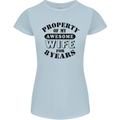 8th Wedding Anniversary 8 Year Funny Wife Womens Petite Cut T-Shirt Light Blue