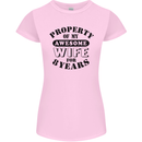 8th Wedding Anniversary 8 Year Funny Wife Womens Petite Cut T-Shirt Light Pink
