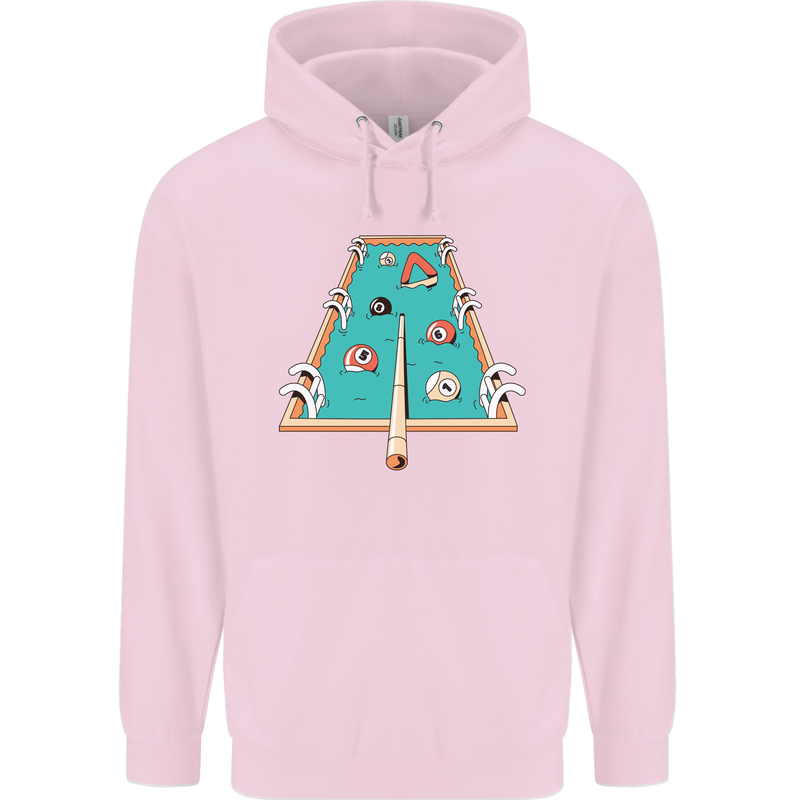 9-Ball Pool Funny Swimming Pool Mashup Childrens Kids Hoodie Light Pink