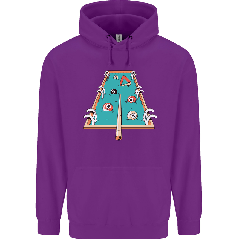 9-Ball Pool Funny Swimming Pool Mashup Childrens Kids Hoodie Purple