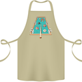 9-Ball Pool Funny Swimming Pool Mashup Cotton Apron 100% Organic Khaki