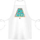 9-Ball Pool Funny Swimming Pool Mashup Cotton Apron 100% Organic White
