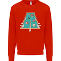 9-Ball Pool Funny Swimming Pool Mashup Kids Sweatshirt Jumper Bright Red