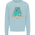 9-Ball Pool Funny Swimming Pool Mashup Kids Sweatshirt Jumper Light Blue