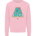 9-Ball Pool Funny Swimming Pool Mashup Kids Sweatshirt Jumper Light Pink