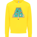 9-Ball Pool Funny Swimming Pool Mashup Kids Sweatshirt Jumper Yellow