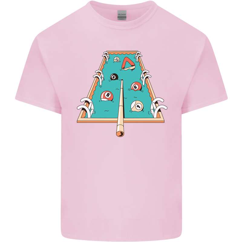 9-Ball Pool Funny Swimming Pool Mashup Kids T-Shirt Childrens Light Pink