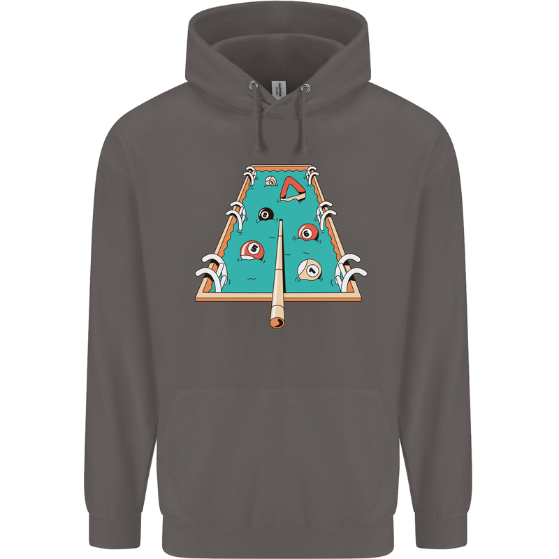 9-Ball Pool Funny Swimming Pool Mashup Mens 80% Cotton Hoodie Charcoal