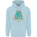 9-Ball Pool Funny Swimming Pool Mashup Mens 80% Cotton Hoodie Light Blue