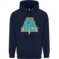 9-Ball Pool Funny Swimming Pool Mashup Mens 80% Cotton Hoodie Navy Blue