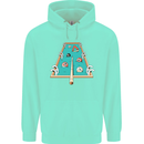 9-Ball Pool Funny Swimming Pool Mashup Mens 80% Cotton Hoodie Peppermint