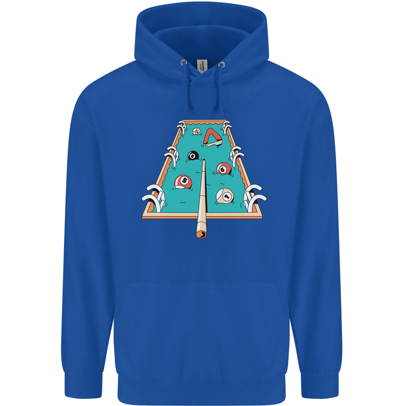 9-Ball Pool Funny Swimming Pool Mashup Mens 80% Cotton Hoodie Royal Blue