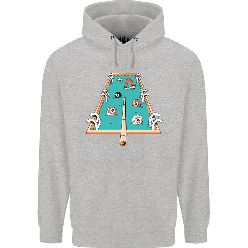 9-Ball Pool Funny Swimming Pool Mashup Mens 80% Cotton Hoodie Sports Grey