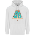 9-Ball Pool Funny Swimming Pool Mashup Mens 80% Cotton Hoodie White