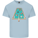 9-Ball Pool Funny Swimming Pool Mashup Mens Cotton T-Shirt Tee Top Light Blue